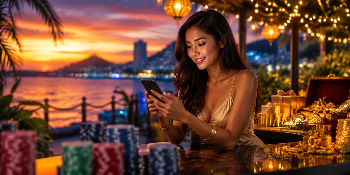 Pemain kasino mudah alih di Kota Kinabalu mengakses permainan Jackpot melalui telefon pintar